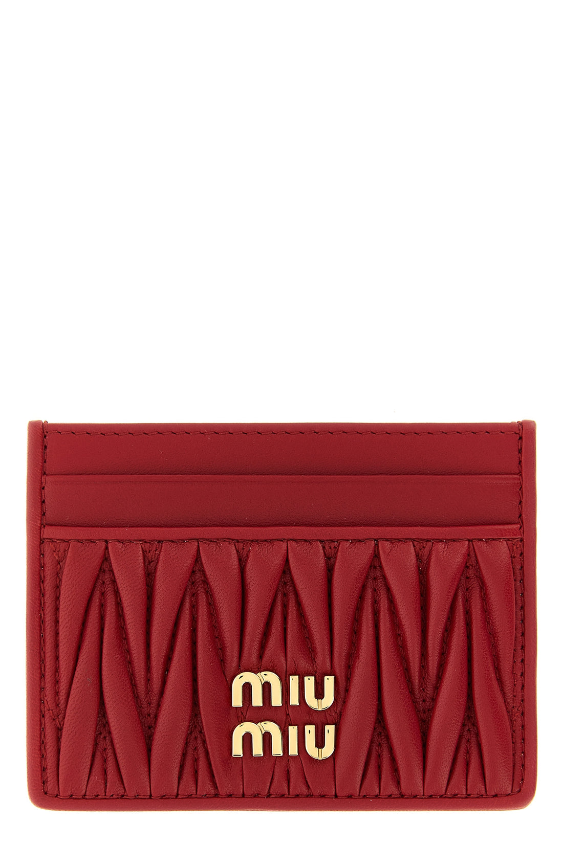 MIU MIU OS nappa card holder
