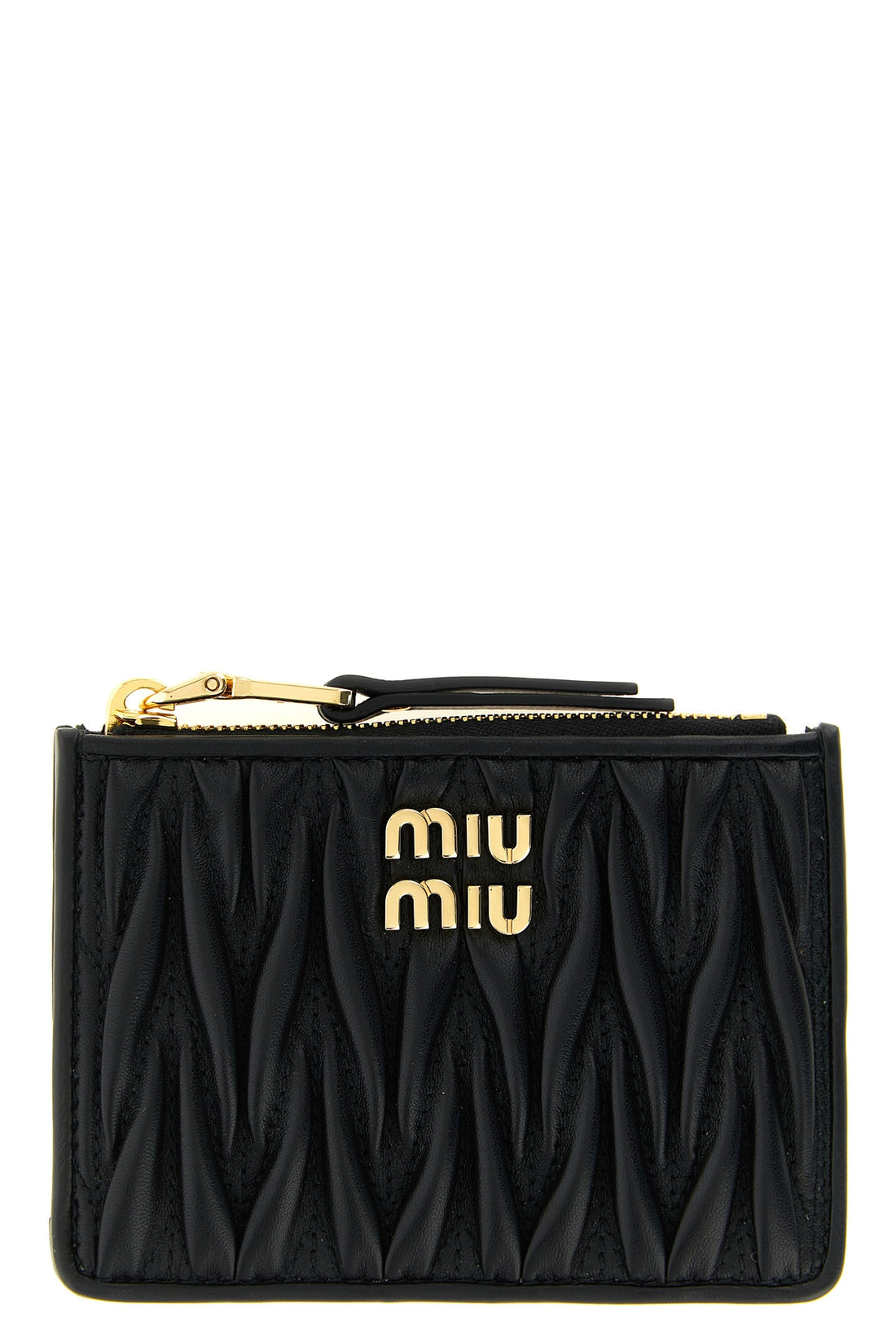 MIU MIU OS the miu miu matelassé nappa leather card holder represents an expression of pure