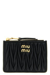 the miu miu matelassé nappa leather card holder represents an expression of pure