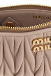 the miu miu matelassé nappa leather card holder defines everyday elegance throug