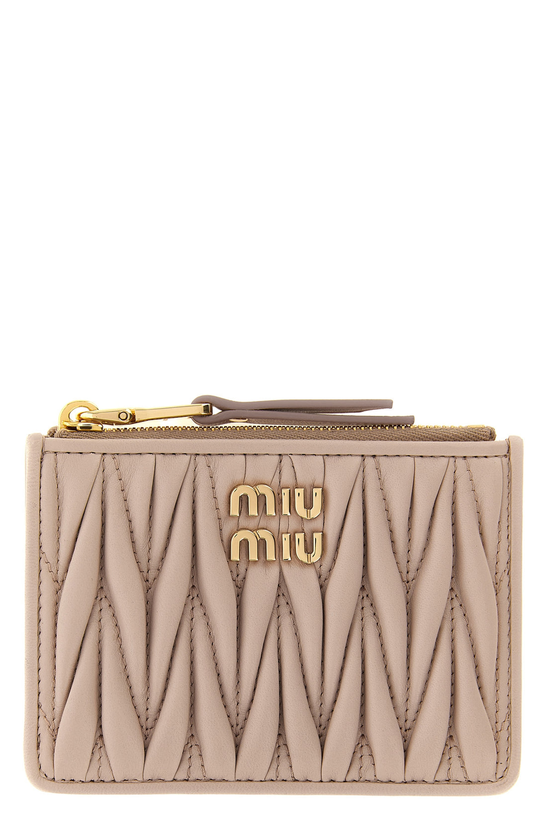 MIU MIU OS the miu miu matelassé nappa leather card holder defines everyday elegance throug