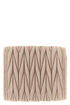 the miu miu small matelassé nappa leather wallet embodies craftsmanship excellen