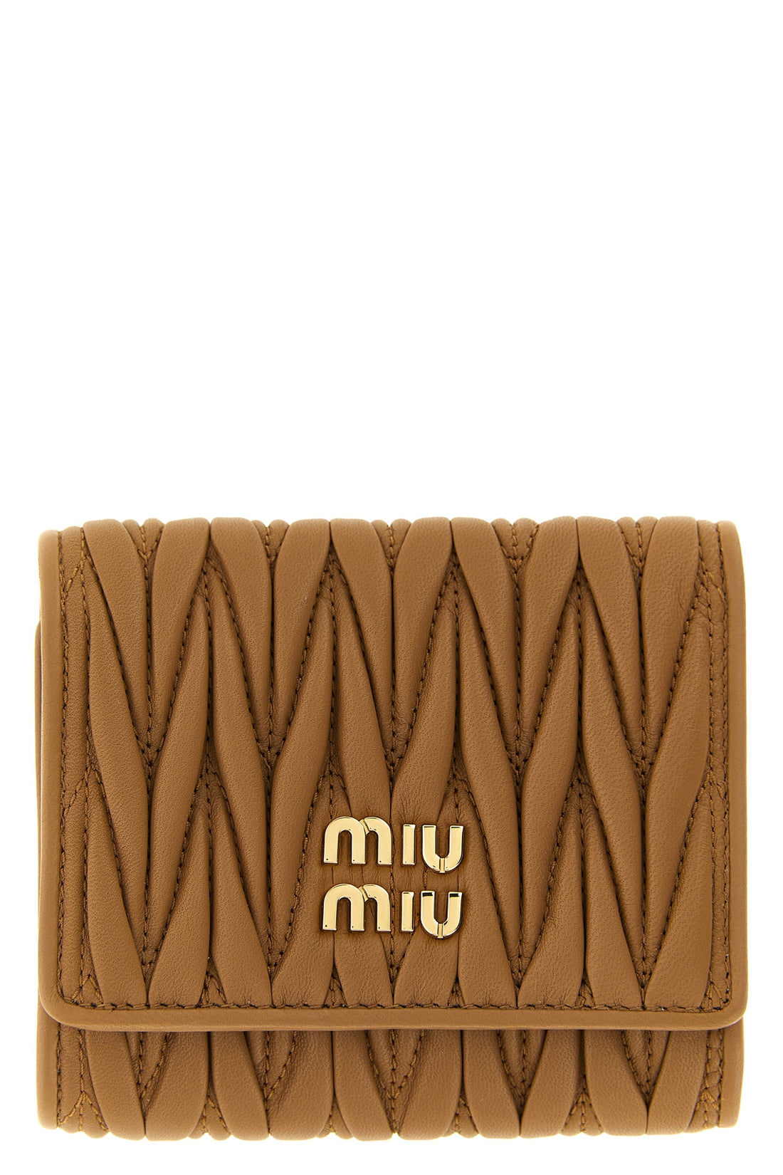 MIU MIU OS the miu miu small wallet in matelassé nappa leather represents the essence of th