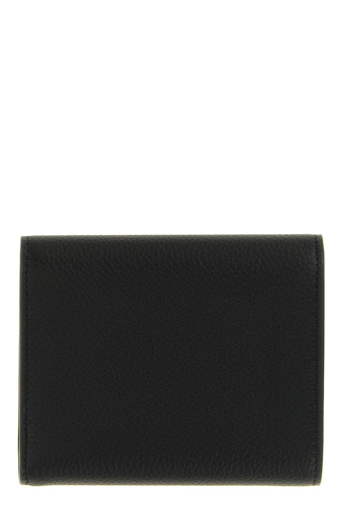 MIU MIU OS the miu miu compact black hammered leather wallet represents the essence of luxu