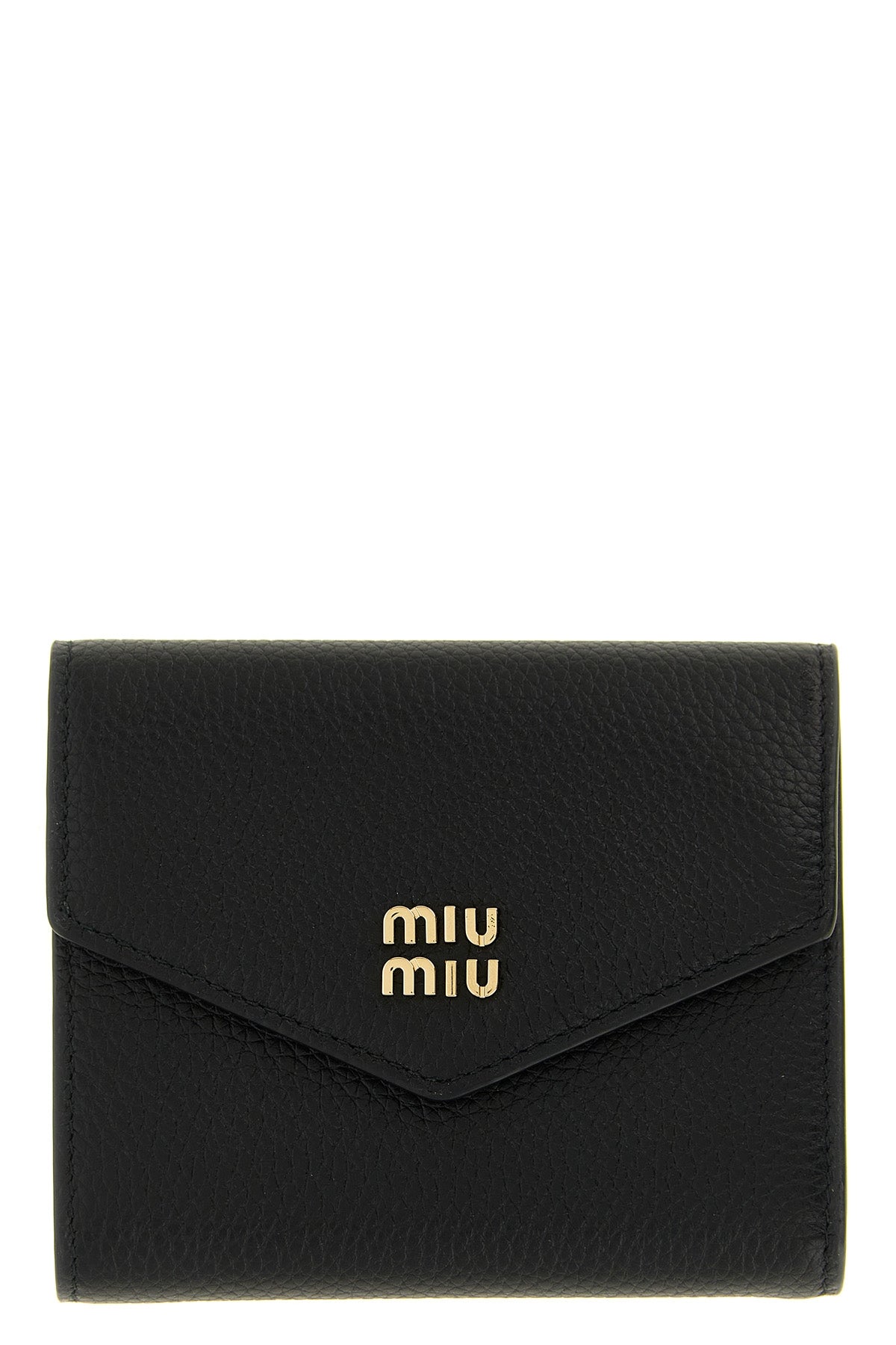 the miu miu compact black hammered leather wallet represents the essence of luxu