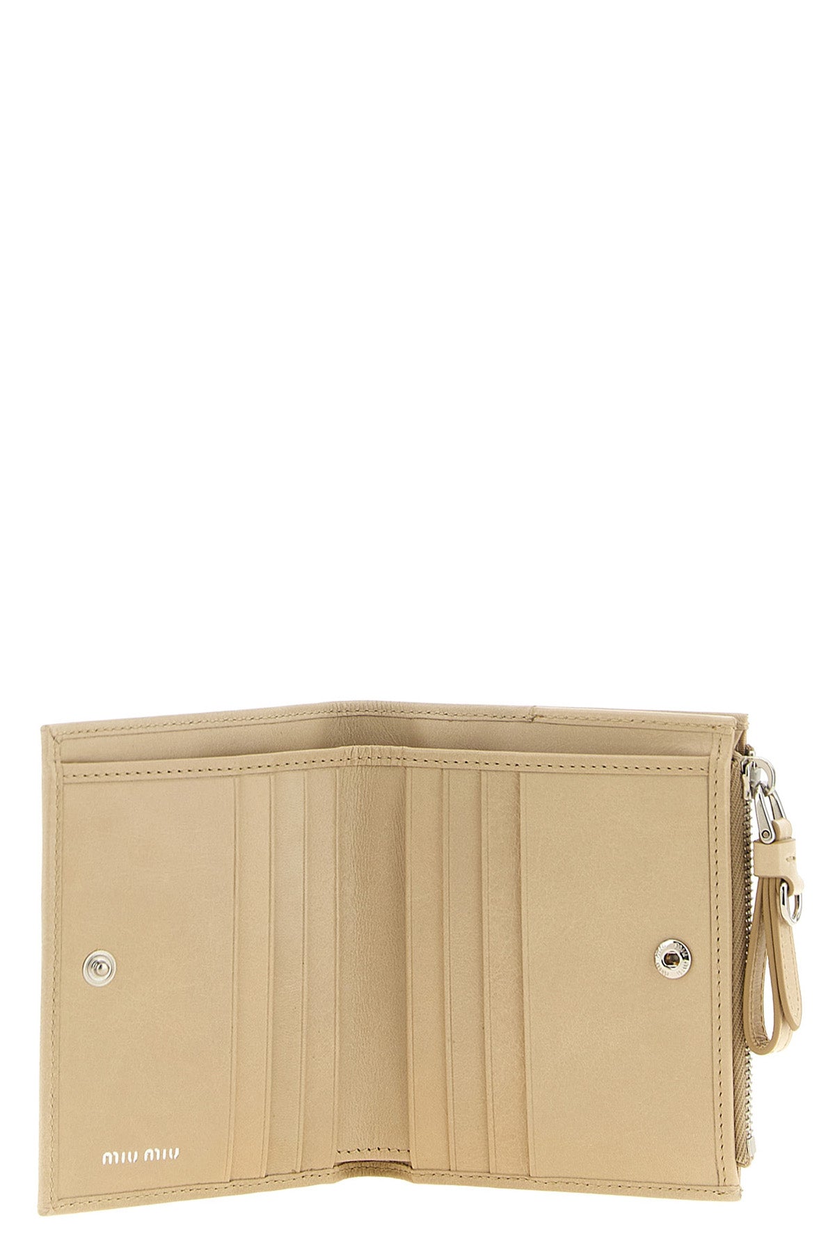 the miu miu small wallet sets new standards of everyday luxury through a compact