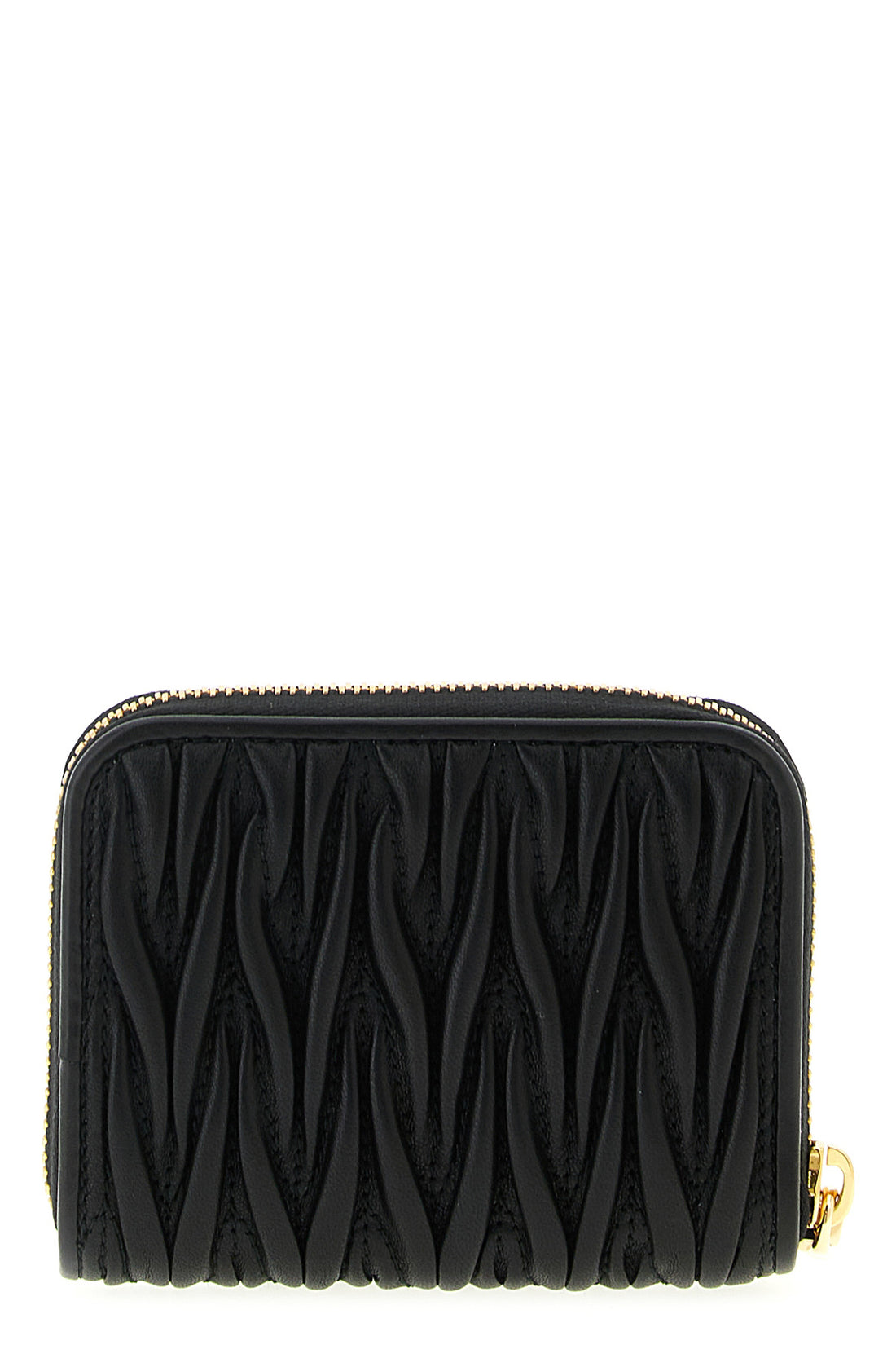 MIU MIU OS small wallet in matelassé nappa leather