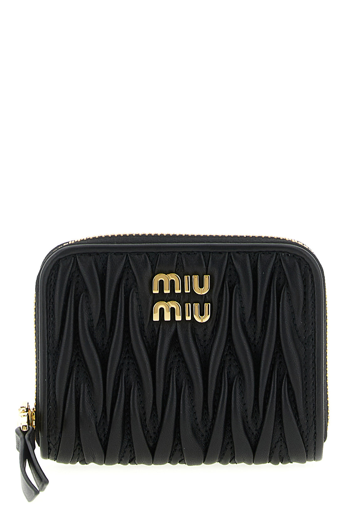 MIU MIU OS small wallet in matelassé nappa leather