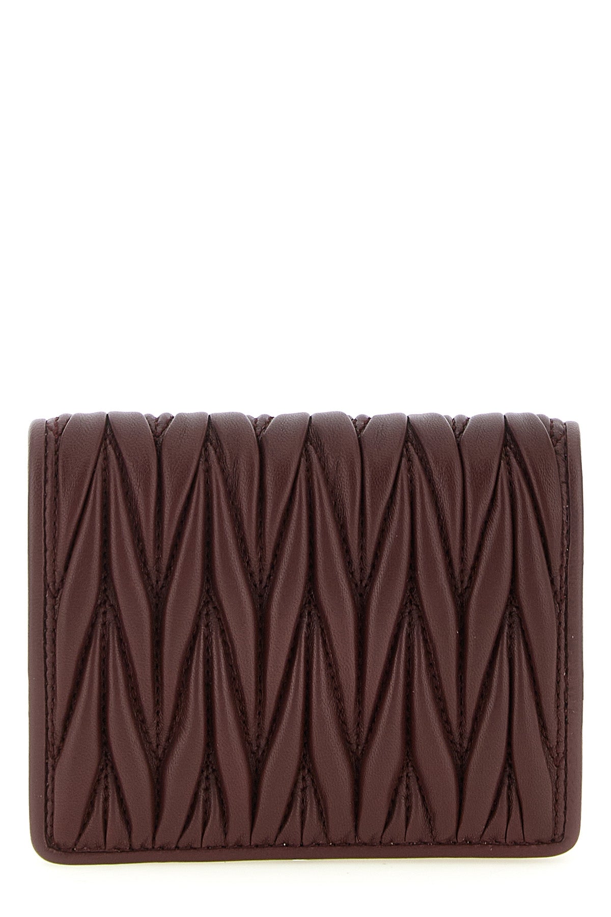 small wallet in matelassé nappa leather