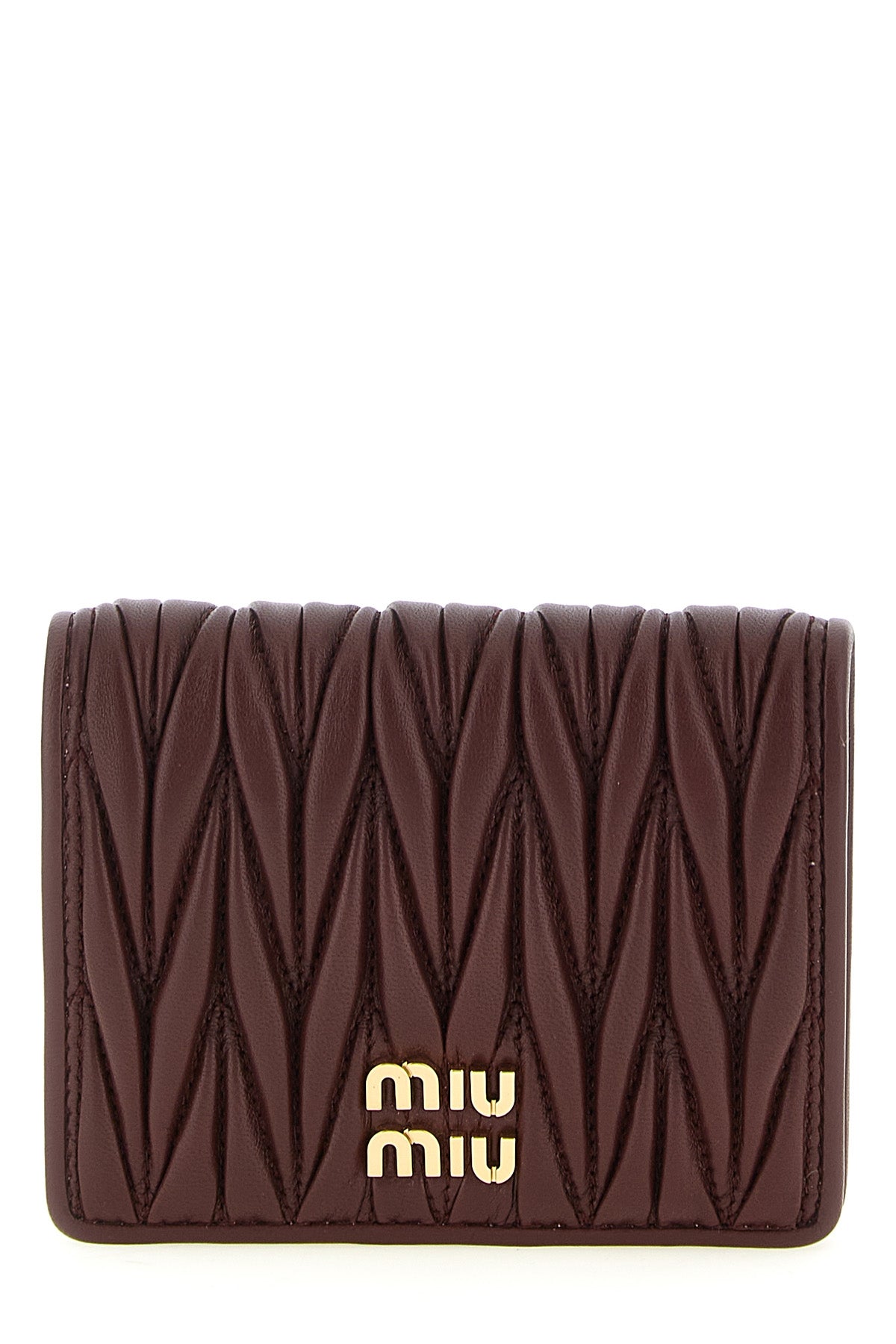 small wallet in matelassé nappa leather