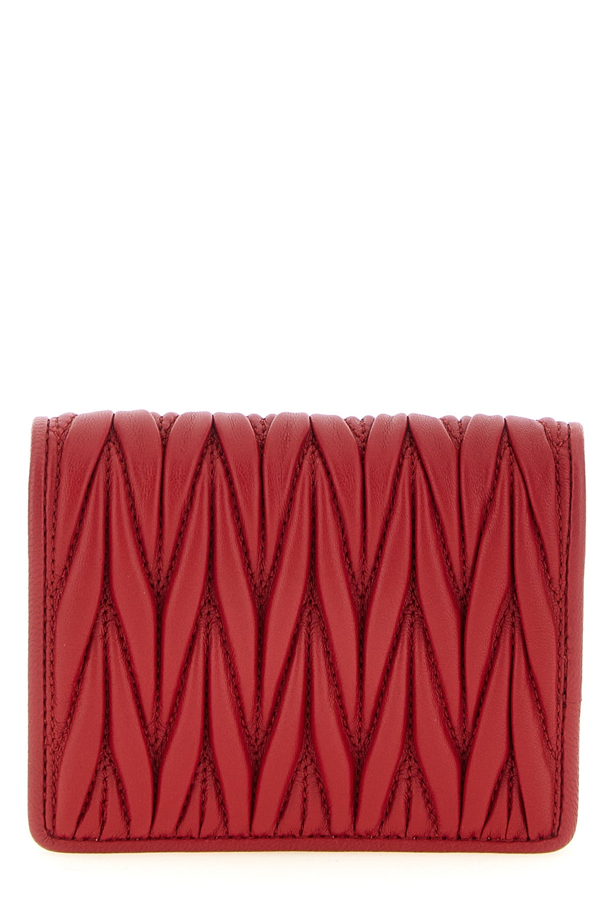 small wallet in matelassé nappa leather