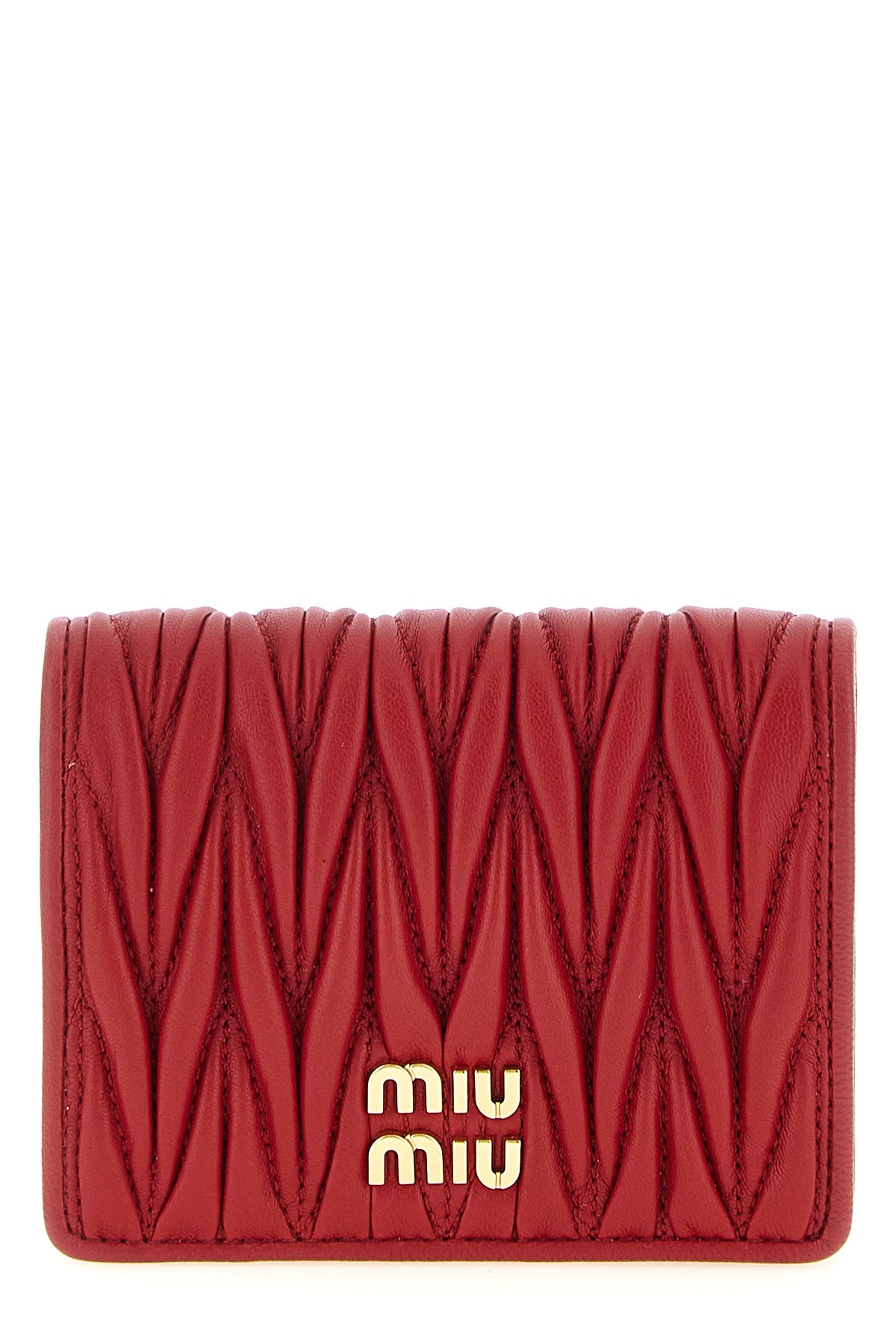 small wallet in matelassé nappa leather