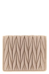 the miu miu small wallet in matelassé nappa leather defines craftsmanship excell