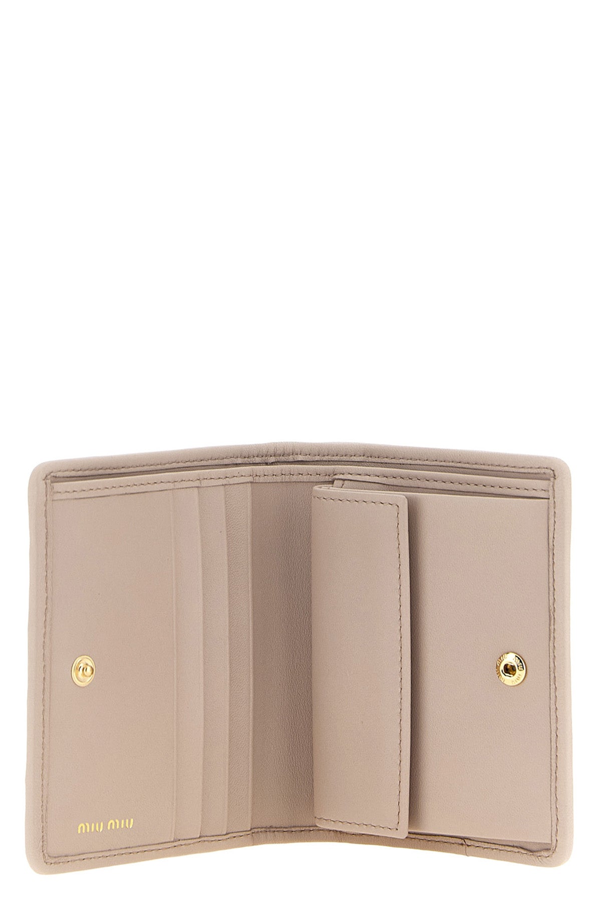 the miu miu small wallet in matelassé nappa leather defines craftsmanship excell