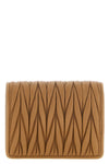 the miu miu wallet expresses tactile elegance through its iconic three-dimension