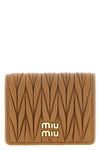 the miu miu wallet expresses tactile elegance through its iconic three-dimension