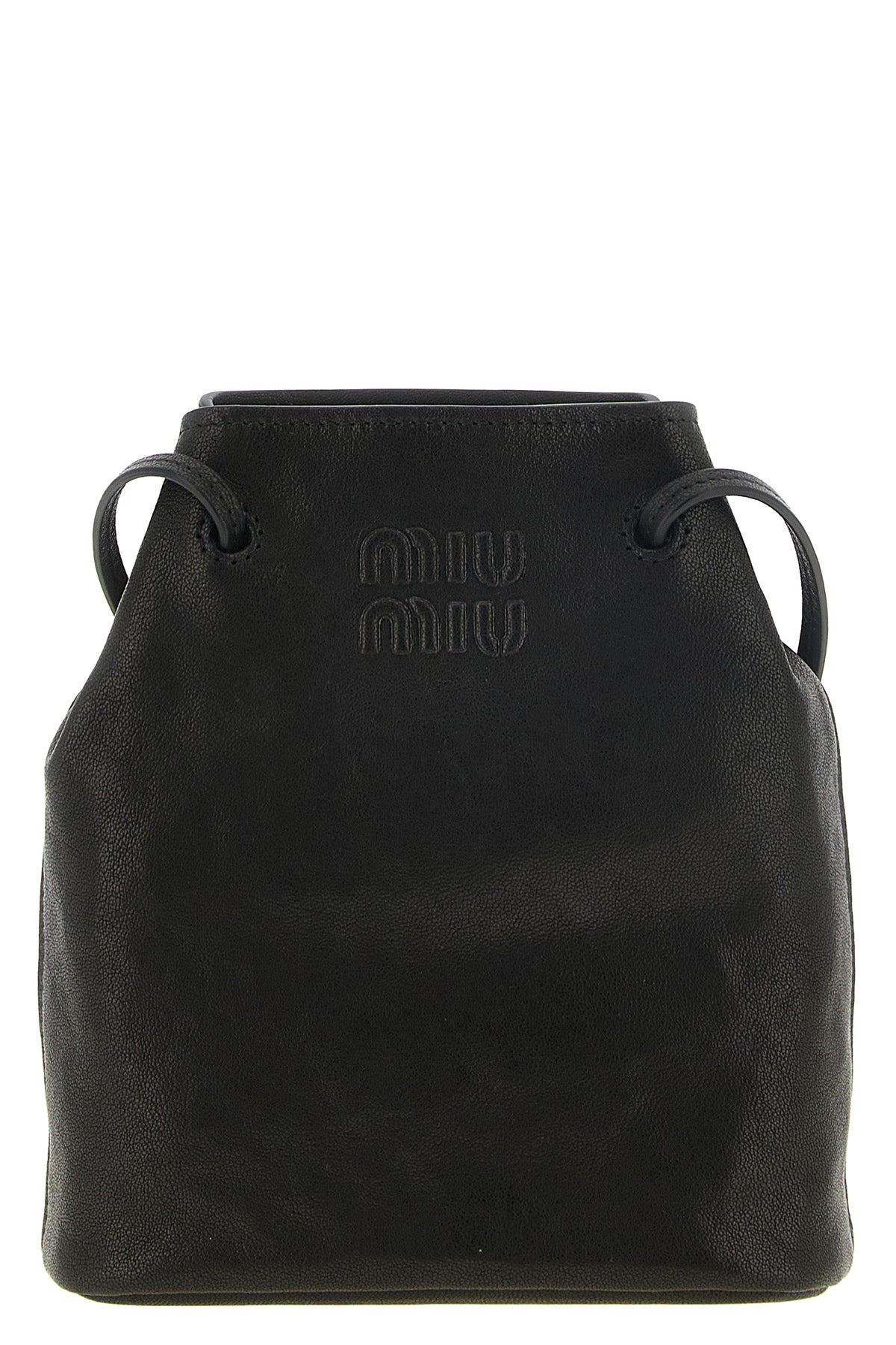 miu mius mini shoulder bag features a deconstructed and compact silhouette