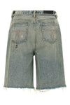 good good times used-effect stone washed cotton denim bermuda shorts
