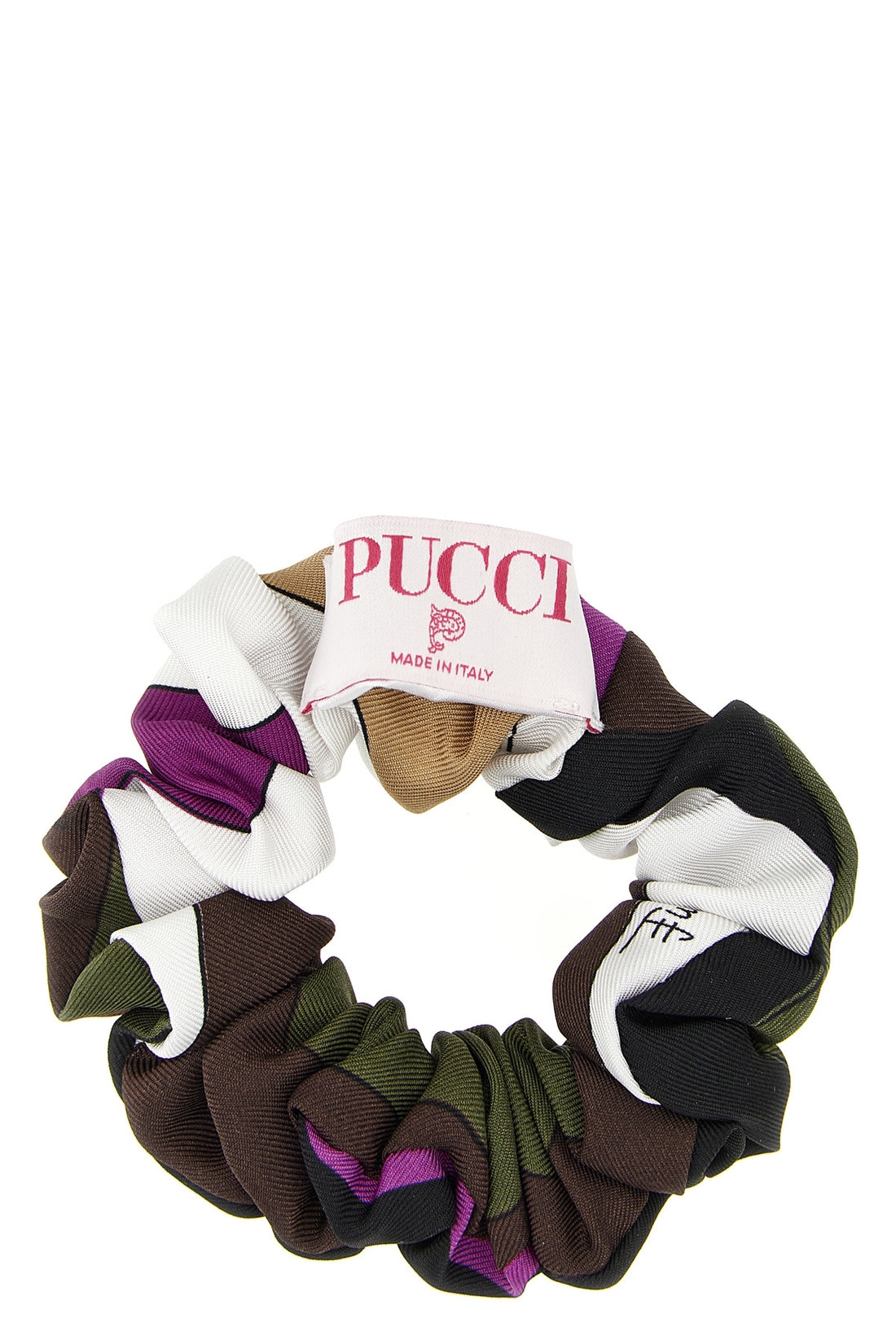 PUCCI OS iride print silk twill hair band