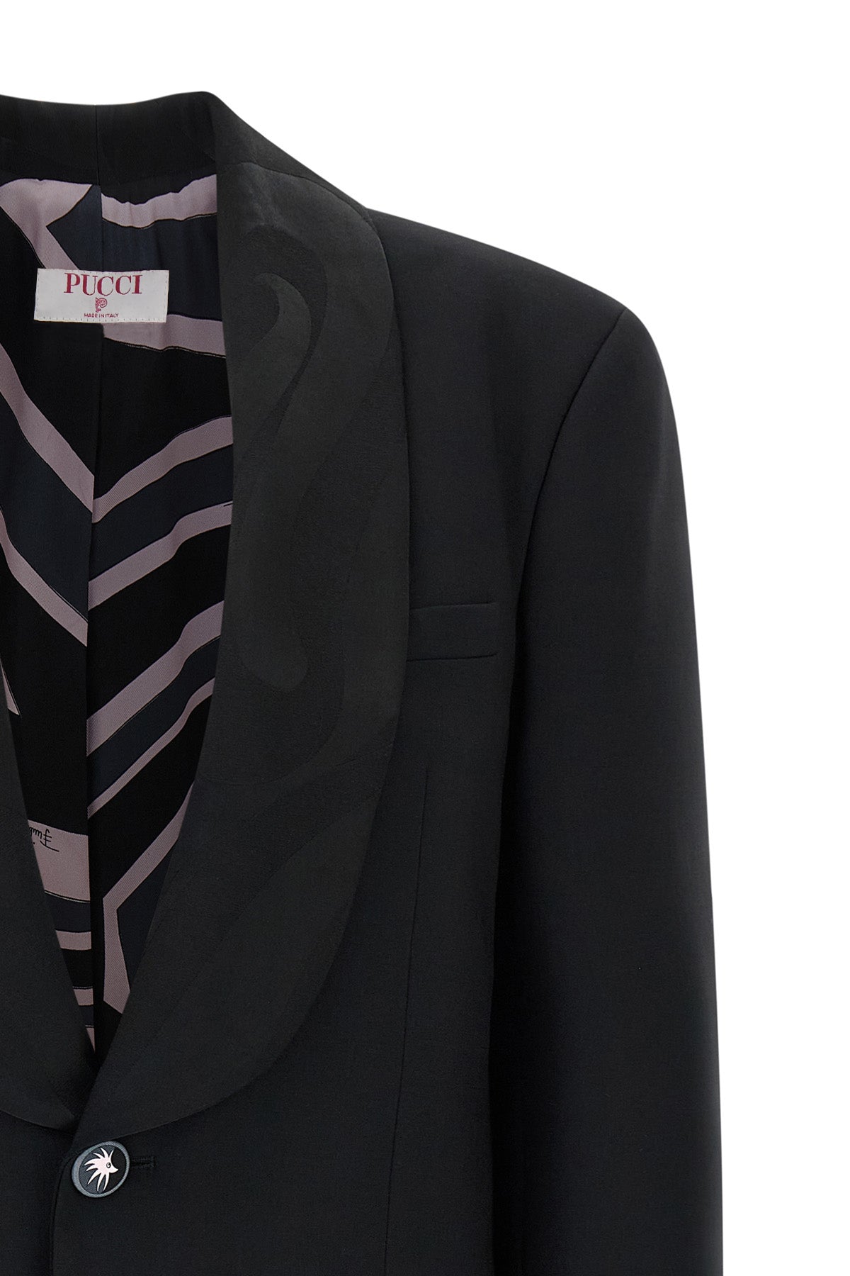 virgin wool single-breasted blazer