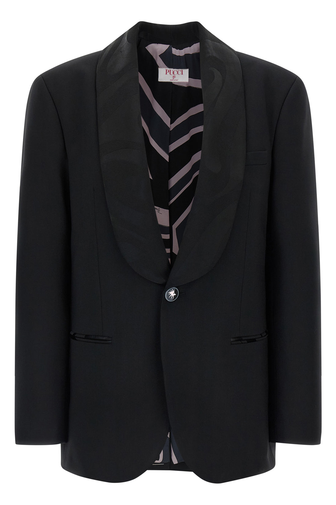 PUCCI 38 virgin wool single-breasted blazer