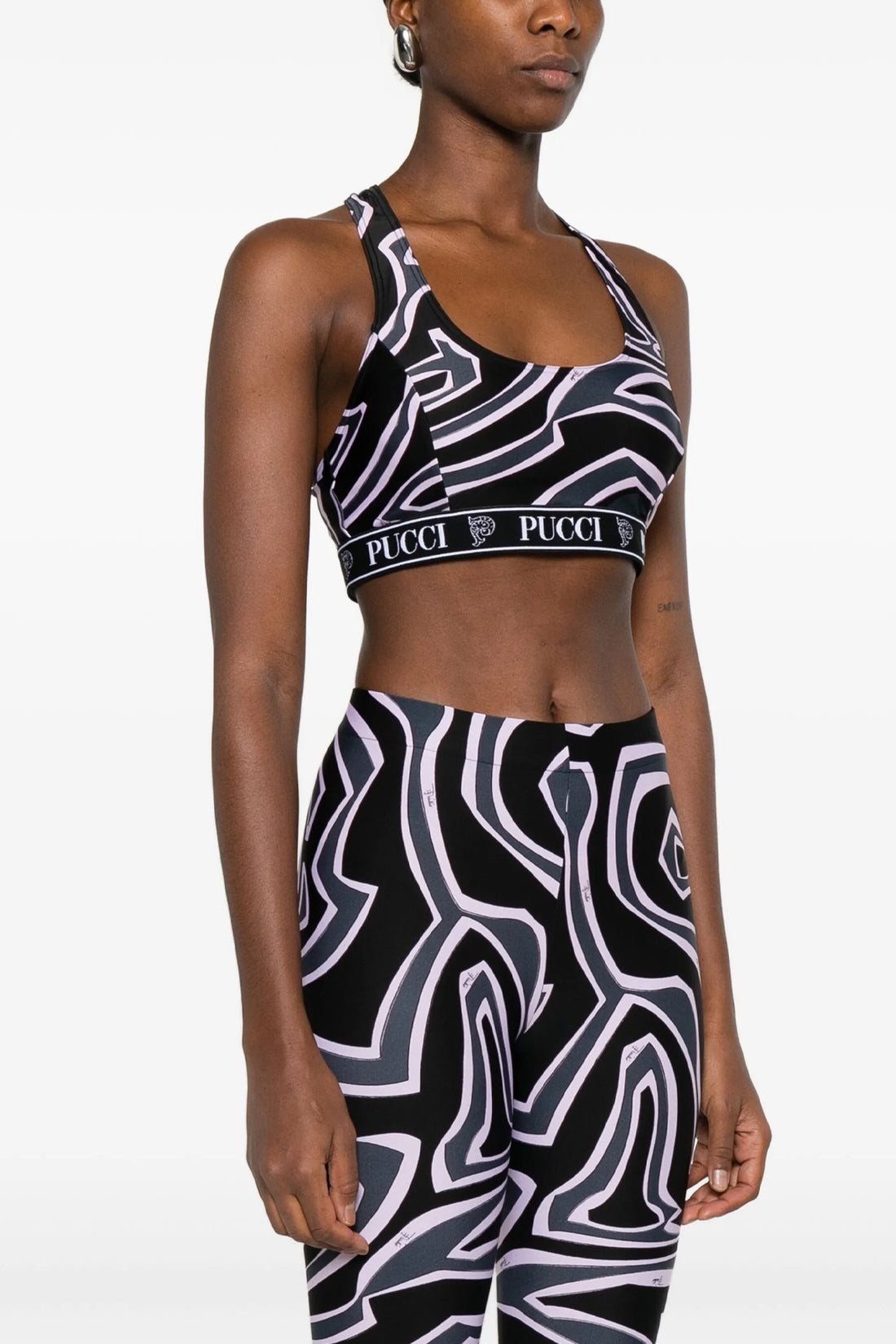 PUCCI S sports top in elastic lycra