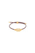 leather vlogo bracelet &