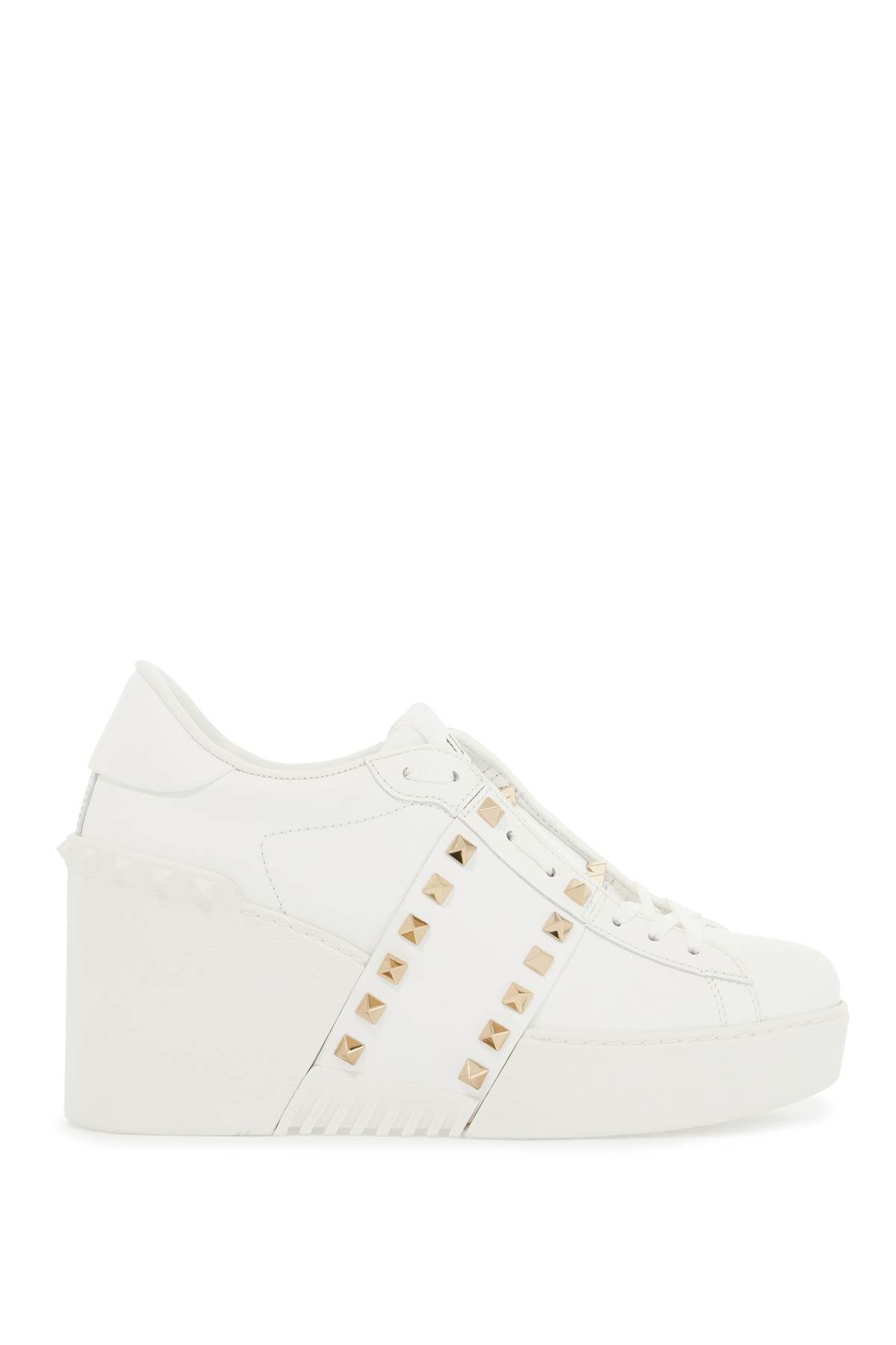 open disco wedge sneakers with