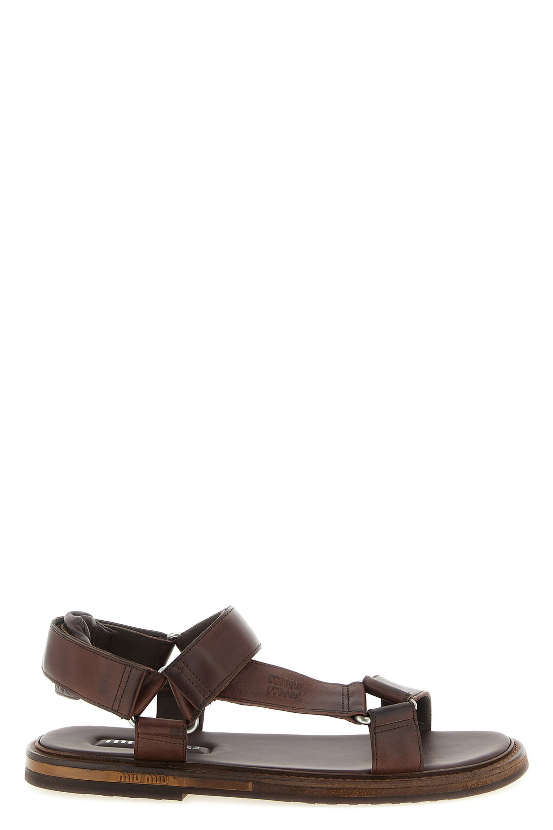 MIU MIU 36 miu miu sandals in pure calf leather define an essential and structured silhouet