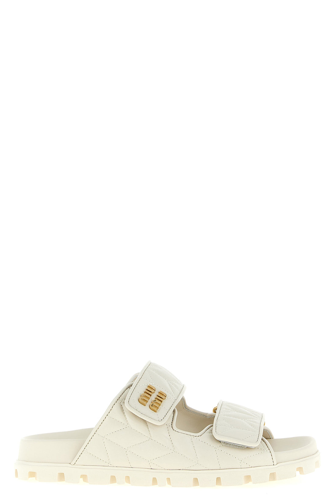 MIU MIU 36.5 matelassé nappa sandals