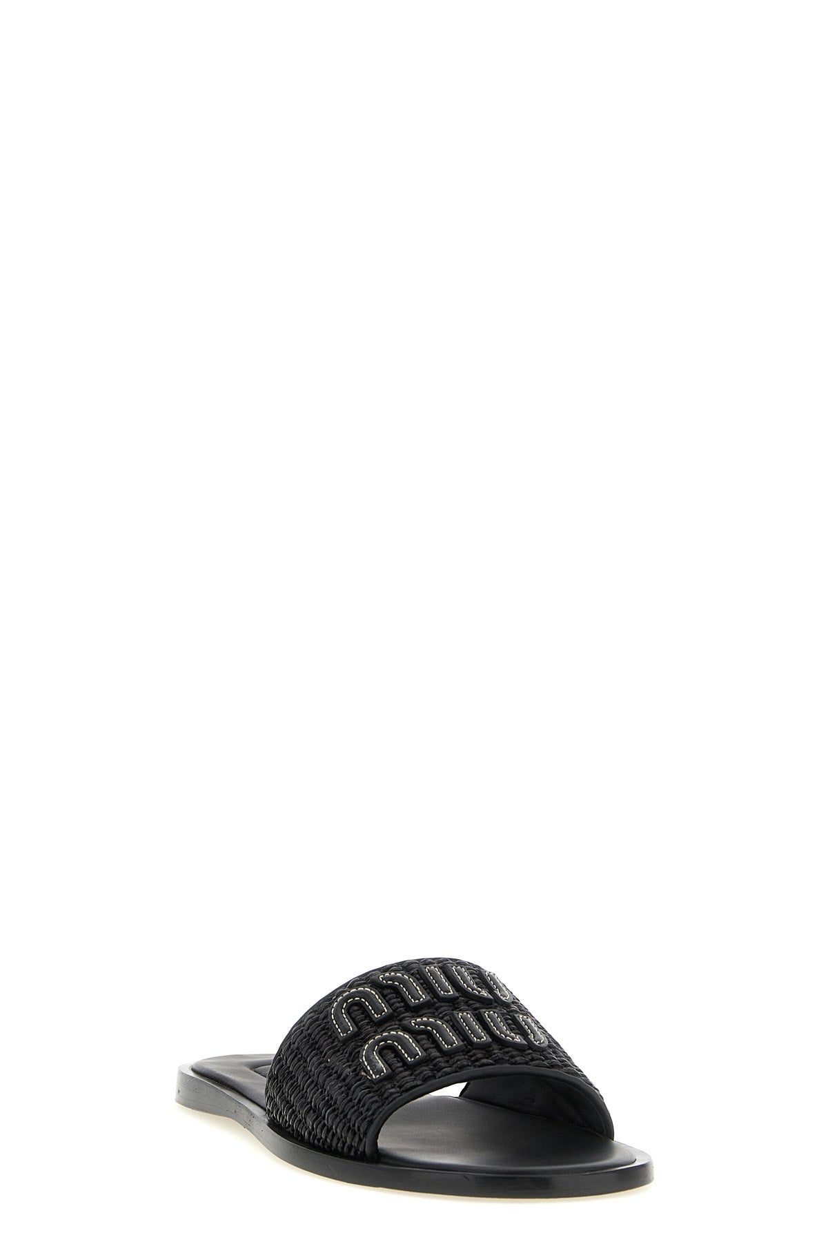 the miu miu slide sandal presents a refined interpretation of a classic summer m
