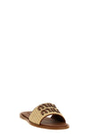 leather and raffia sandals