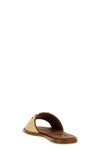 leather and raffia sandals