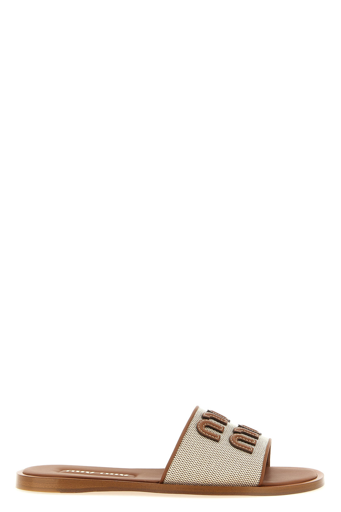 MIU MIU 36.5 leather slides
