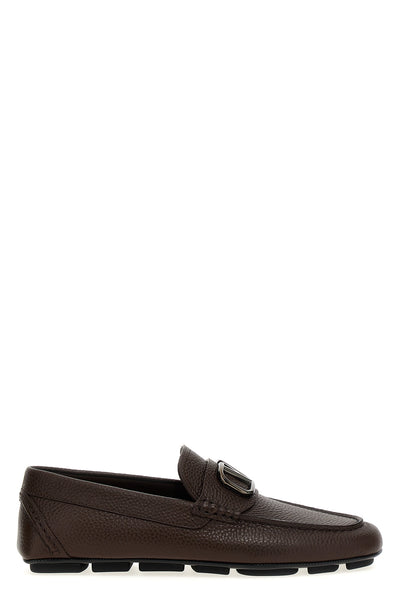 garnet leather loafers