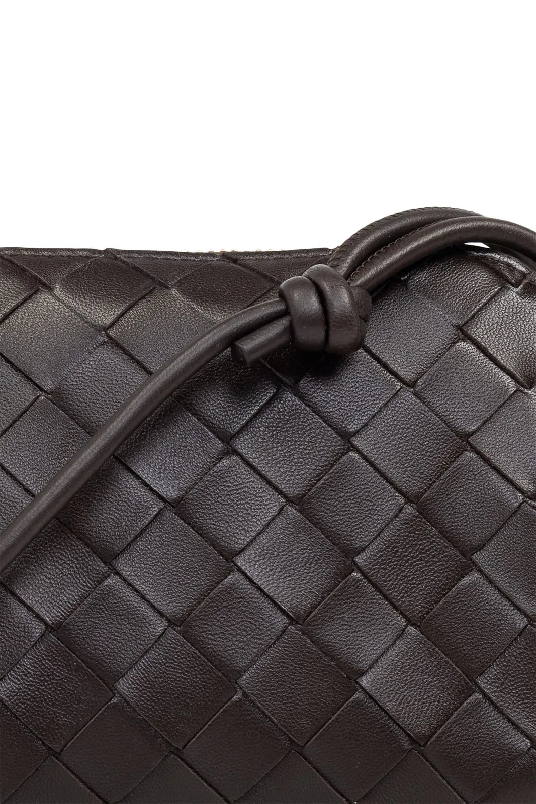 Intrecciato Concert Leather Shoulder Bag