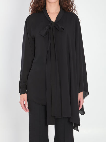 BALENCIAGA 34 scarf blouse