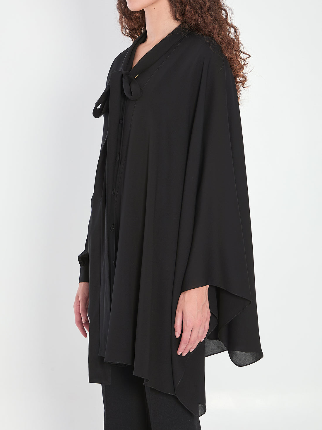 BALENCIAGA 34 scarf blouse