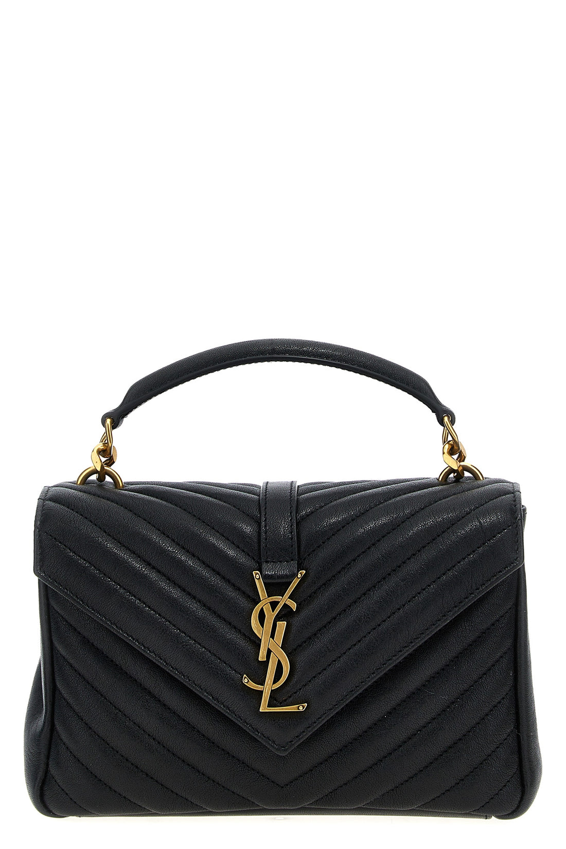 SAINT LAURENT OS quilted leather medium college shoulder bag