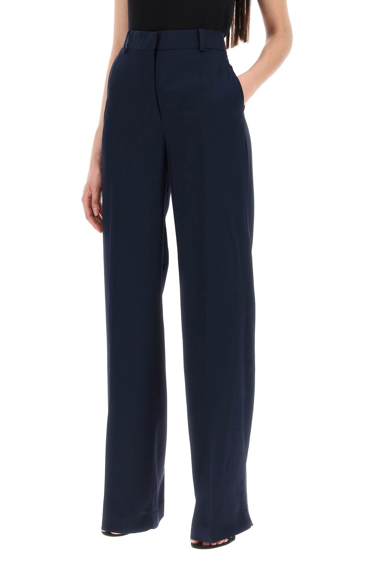 crepe palazzo pants in