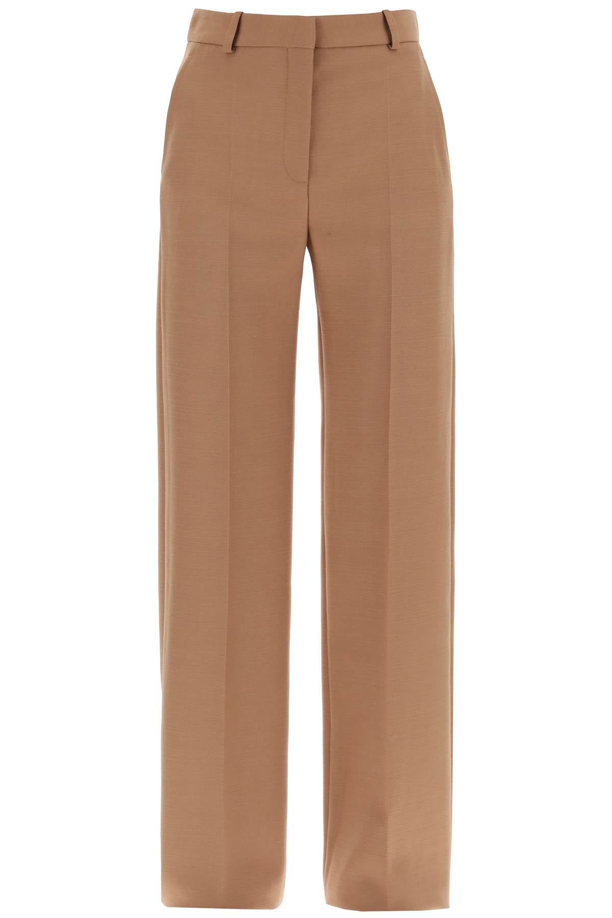 straight wool trousers for men.