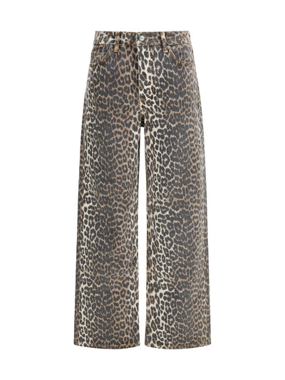 GANNI 27 animal print jeans 