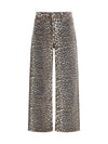 animal print jeans