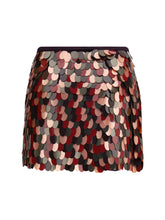 DRIES VAN NOTEN 38 maxi sequined miniskirt