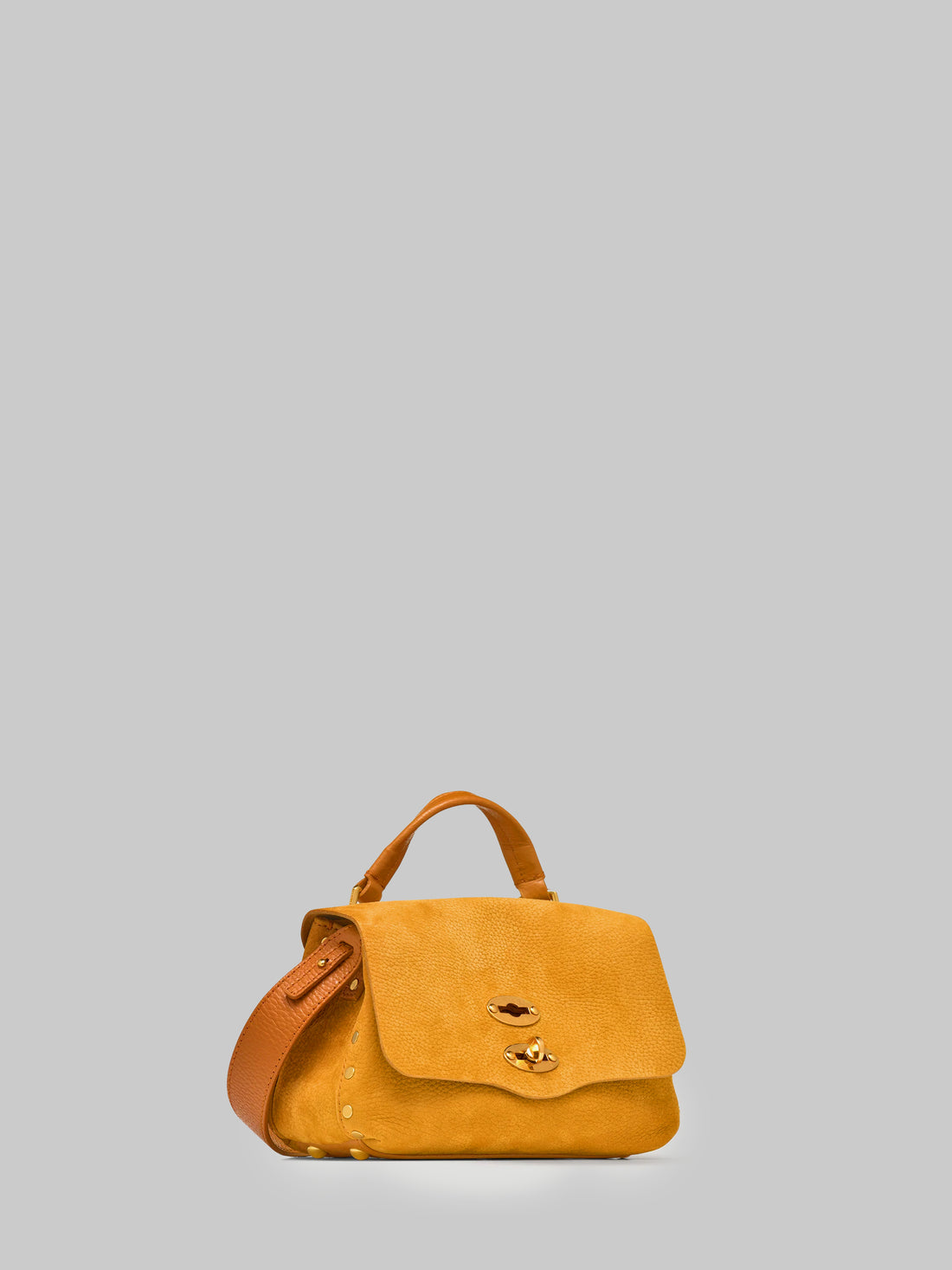 ZANELLATO OS postina baby nabuk jones bag in brown brandy 