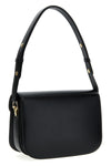 gucci horsebit 1955 shoulder bag in black textured leather