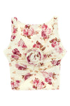 re26 bikini top in stretch fabric