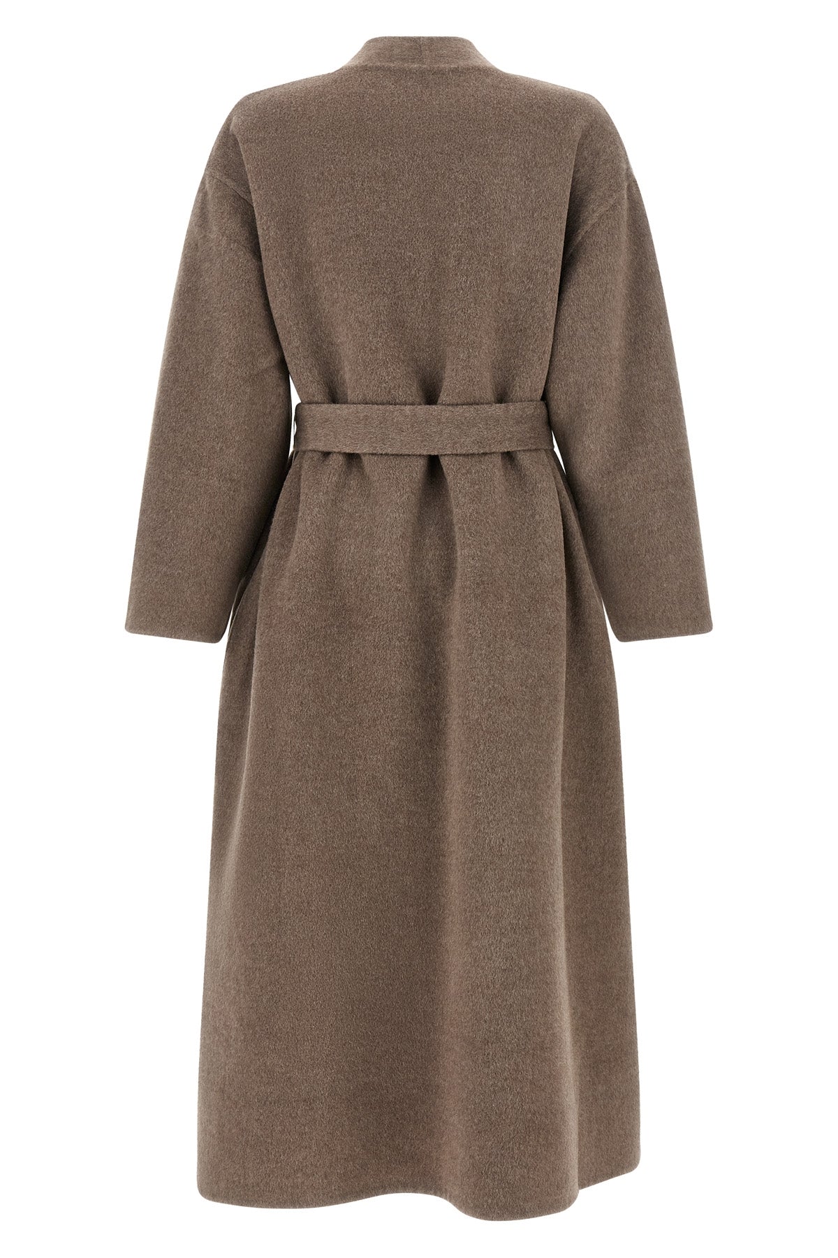 the coat of co defines a relaxed dressing gown silhouette through a sartorial co