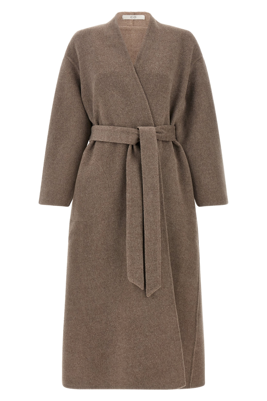 CO M-L the coat of co defines a relaxed dressing gown silhouette through a sartorial co