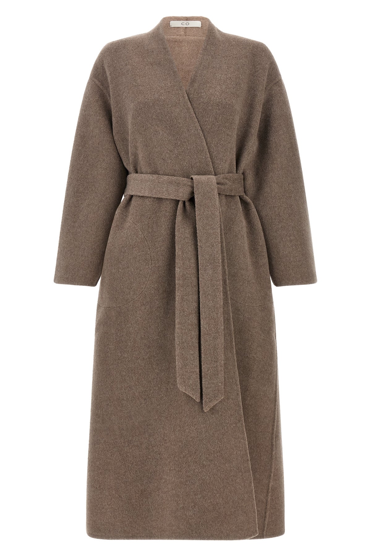 the coat of co defines a relaxed dressing gown silhouette through a sartorial co
